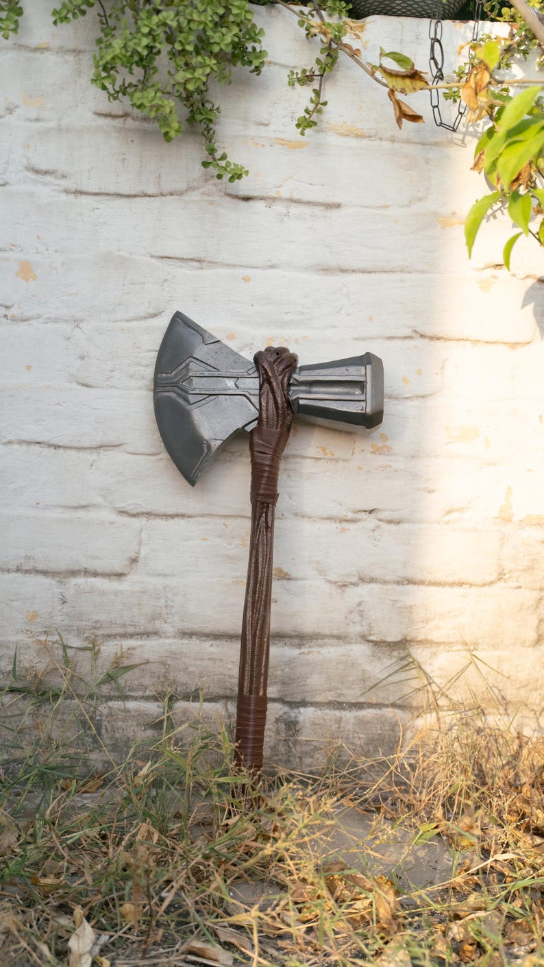 Thor Stormbreaker axe detailed close-up image