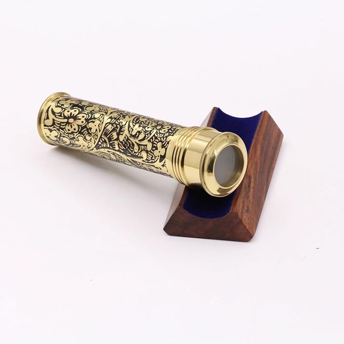 Premium three-mirror optical system producing symmetrical mandala patterns inside kaleidoscope