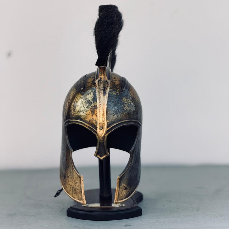 Secondary - Greek Helmet side view of Troy Achilles helme