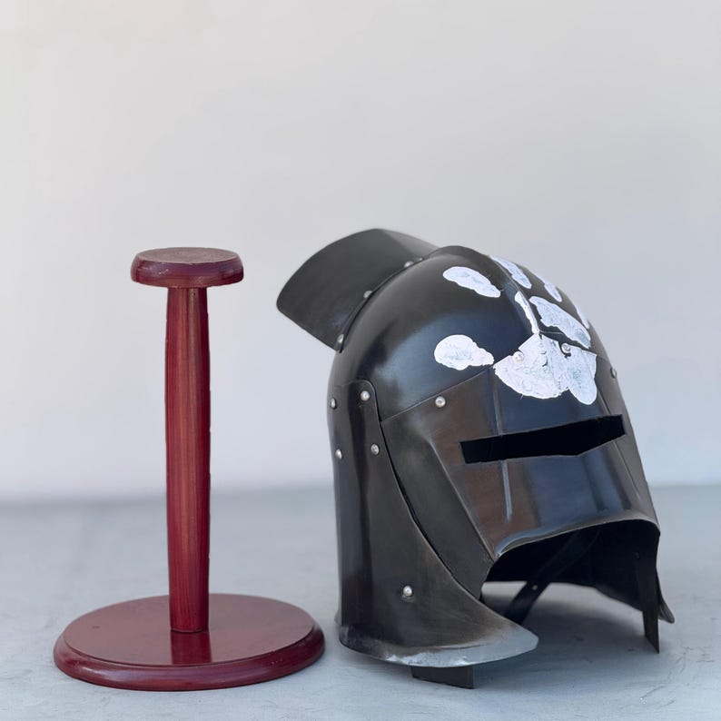 Medieval Uruk Hai helmet for cosplay armor, LARP costume, or fantasy gift