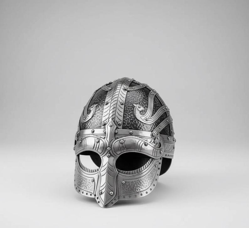 Viking helmet gift inspired by Norse mythology Nordic warrior helm