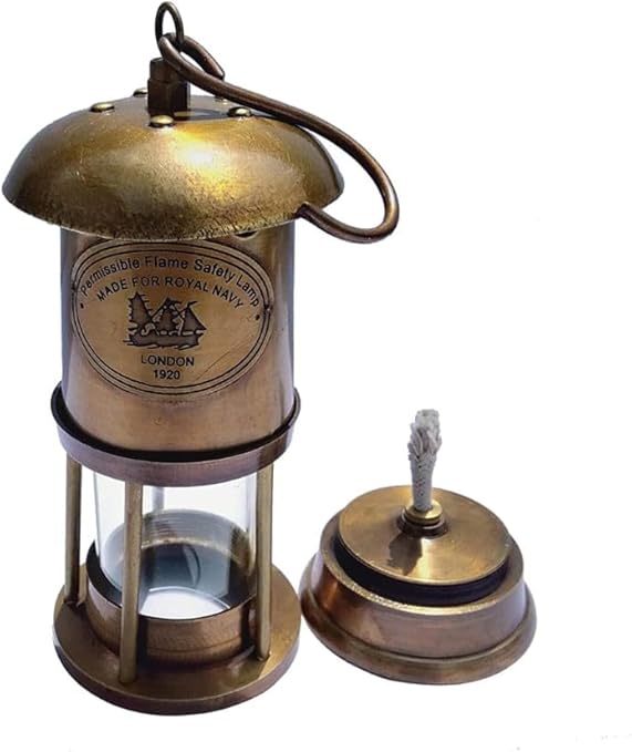 Vintage Style Maritime Ship Lantern for Home Decor and Collectors