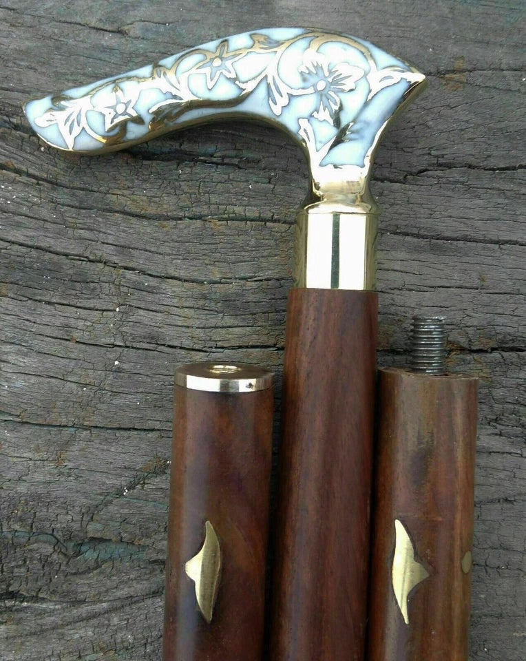 Vintage style walking stick cane – perfect gift for seniors, men, and women