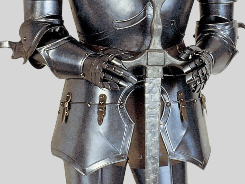 Wearable knight Templar full body armor set for LARP and cosplay