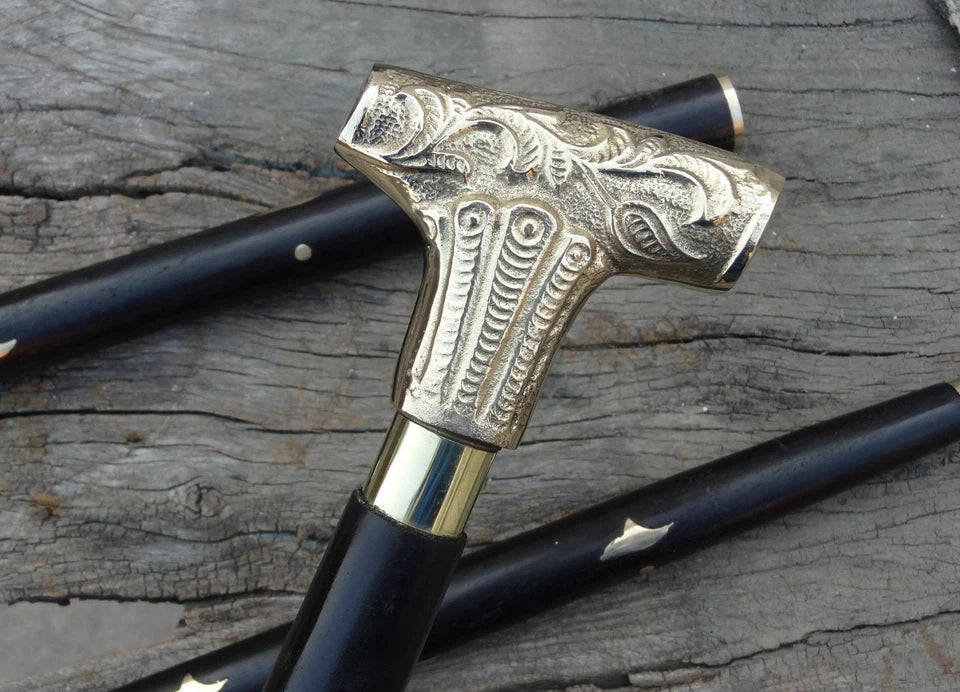 Wholesale lot of nautical wooden walking stick canes available.