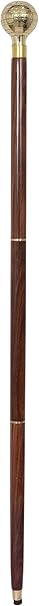 Wooden Victorian-style walking stick, perfect as a gift for men and women