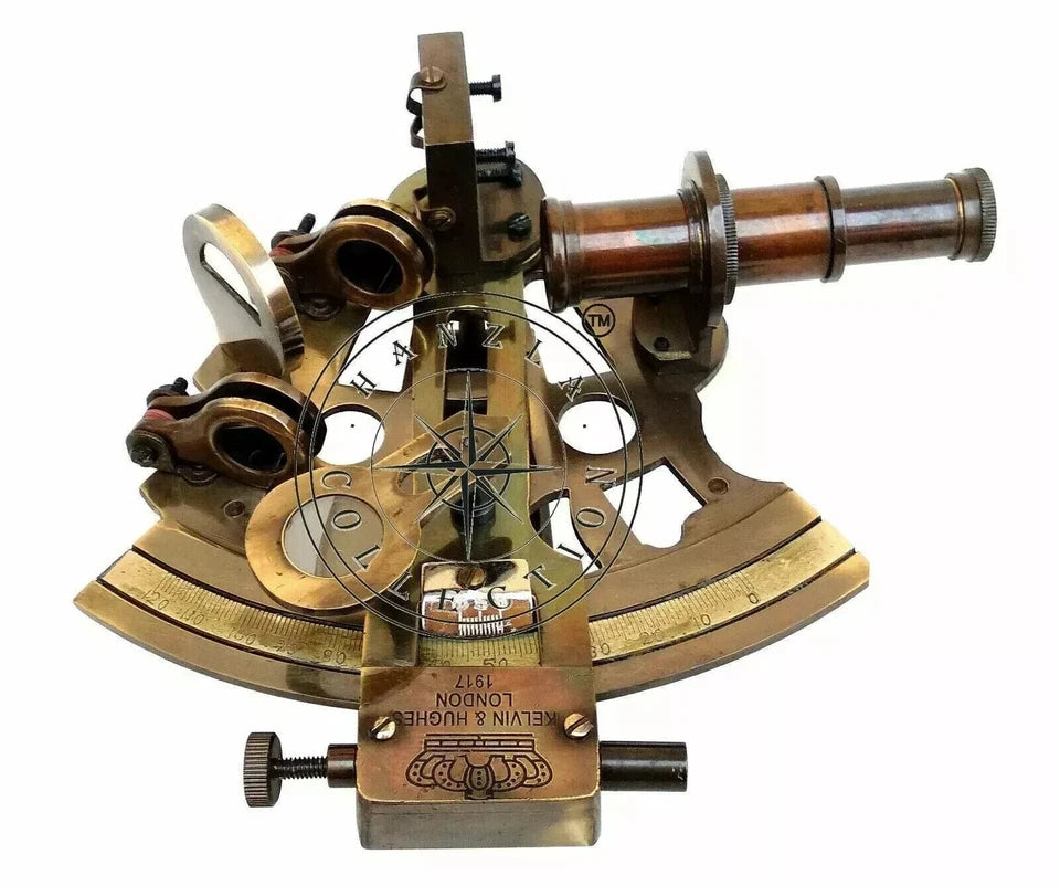 Functional nautical sextant reproduction as a maritime collectible and educational piece