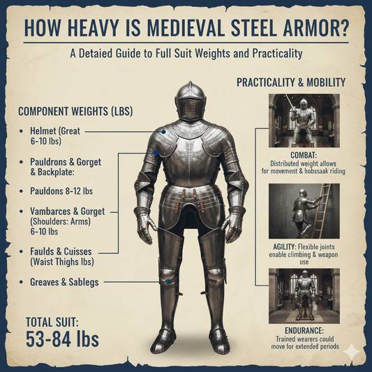 How Heavy Is Medieval Steel Armor? A Detailed Guide to Full Suit Weights and Practicality