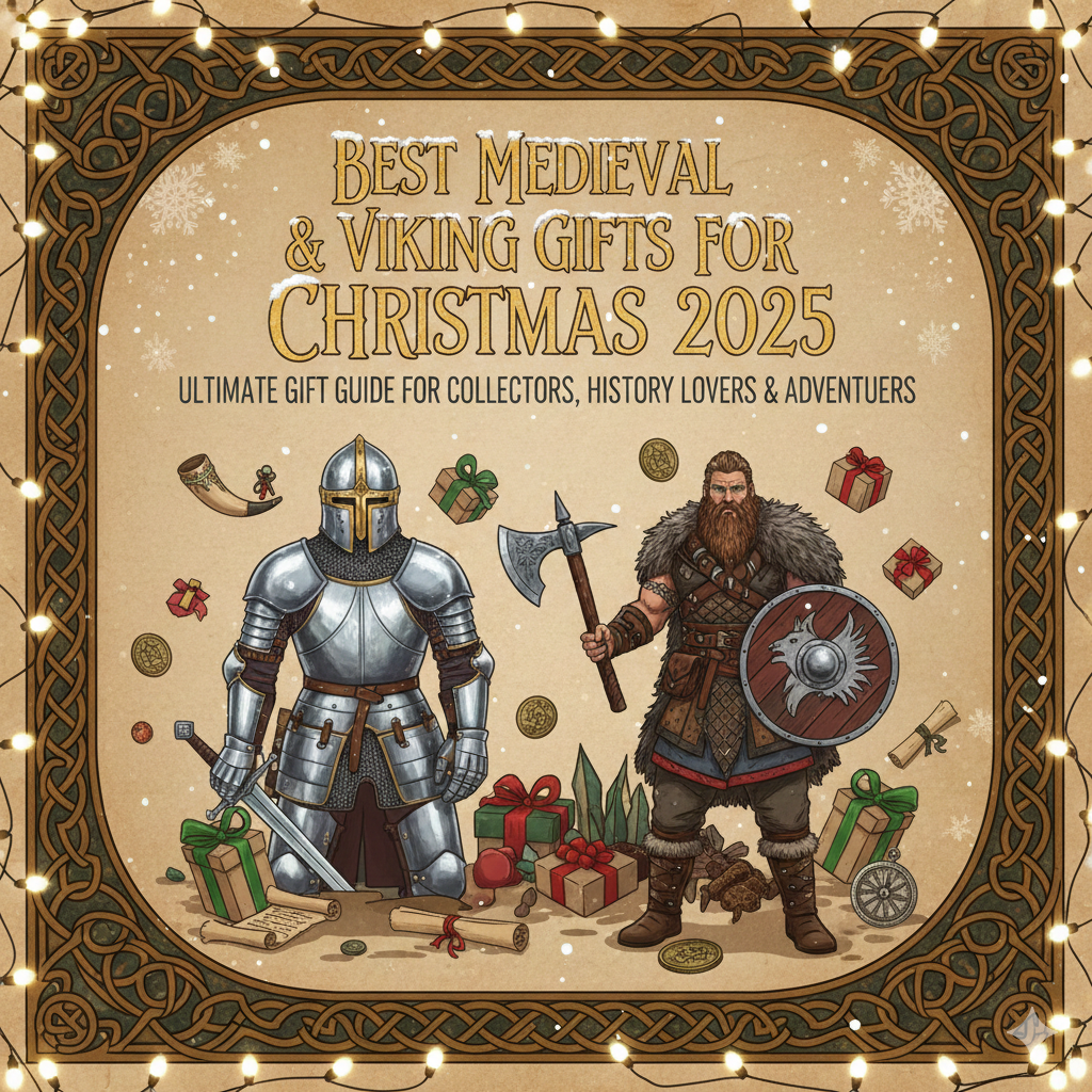 Best Medieval and Viking gifts for Christmas 2025 including armor, helmets, Viking shields and nautical collectibles