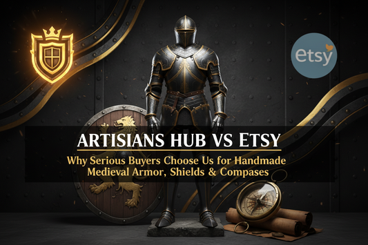 Artisans Hub vs Etsy: Why Serious Buyers Choose Us for Handmade Medieval Armor, Shields & Compasses