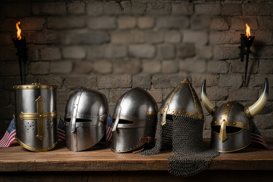 Choosing the right helmet is important. Read our Best Medieval Helmets for Combat, LARP & Display guide for expert advice