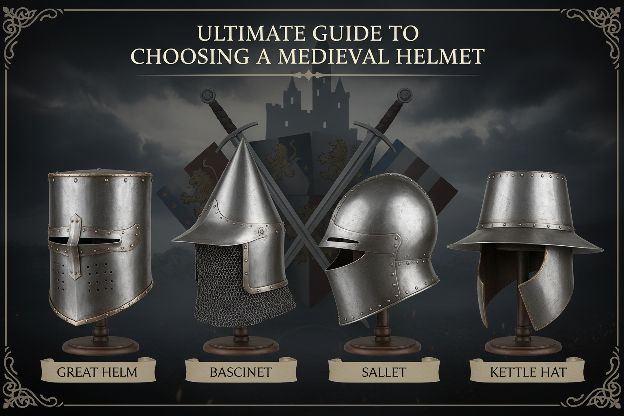 Best Medieval Helmets for LARP, Reenactments & Halloween Costumes in ...
