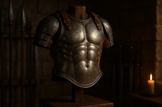 Comparison of medieval muscle armor and full plate armor