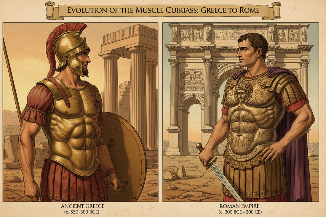 Muscle Cuirass History: From Ancient Greece to Roman Generals