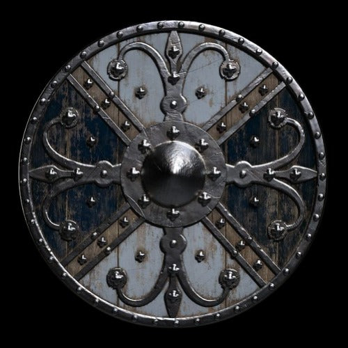 Authentic replica Viking shield for historical reenactments