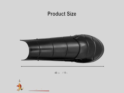 Front display of 20 gauge medieval greaves used in knight armor and roleplay costume

