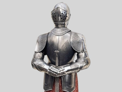6 Feet Spanish Knight Armor perfect for home decor, LARP, and historical events

