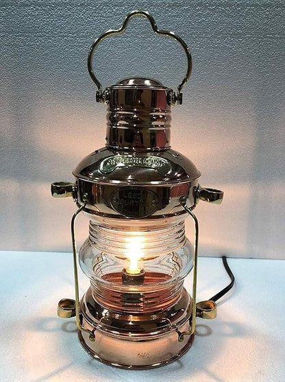 Antique Maritime Decorative Light Nautical Ship Lantern with Carrying Handle