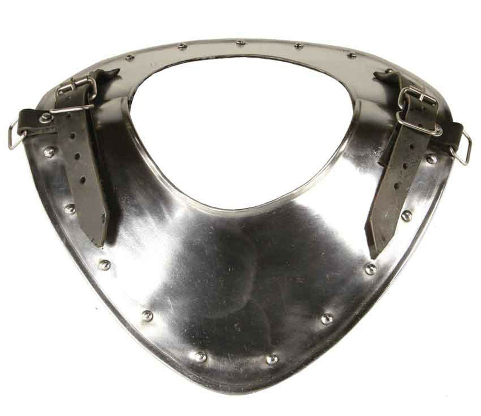 Front view of Templar Medieval Standing Collar Gorget Armor by Artisans Hub
