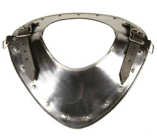 Front view of Templar Medieval Standing Collar Gorget Armor by Artisans Hub
