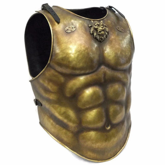 Artisans Hub medieval Roman muscle cuirass armor with antique finish – full view


