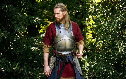 Complete Barbuta Armor Set | Includes Helmet, Pauldrons, Cuirass, Tassets, and Arm Guards