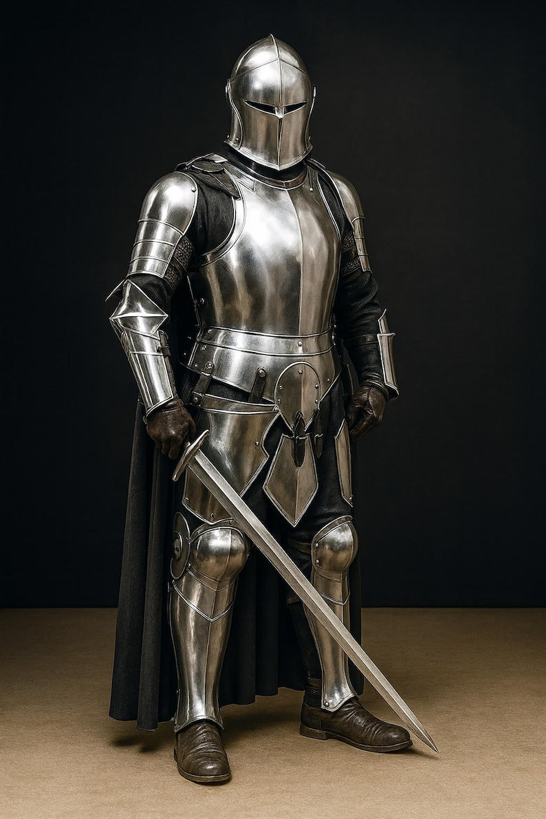 Barbuta helmet wearable medieval knight armor made from 18 gauge steel