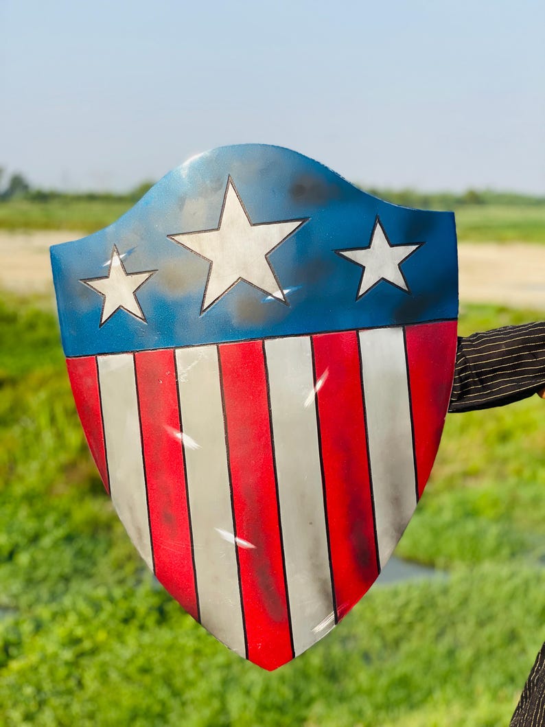 Captain America First Avenger Shield displayed as the best gift for superhero fans and collectors.