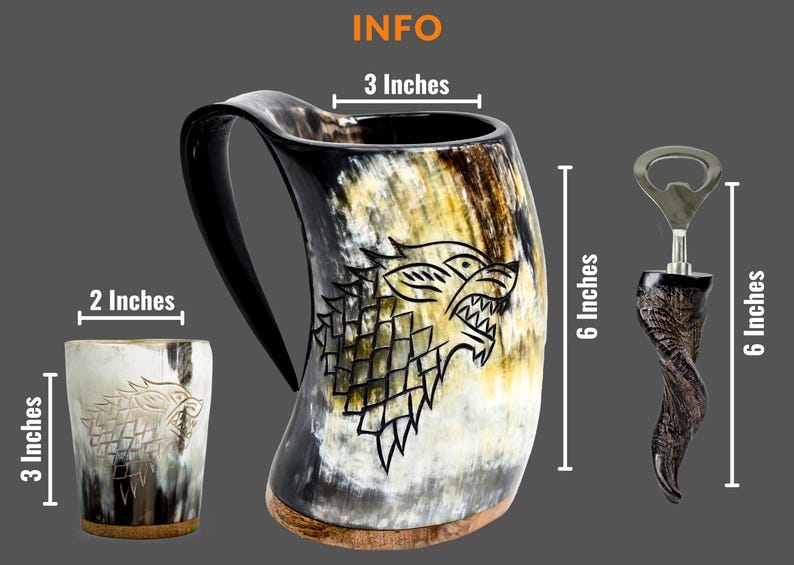 Best Gift for Loved Ones – Viking horn mug set handcrafted by Norse Empire