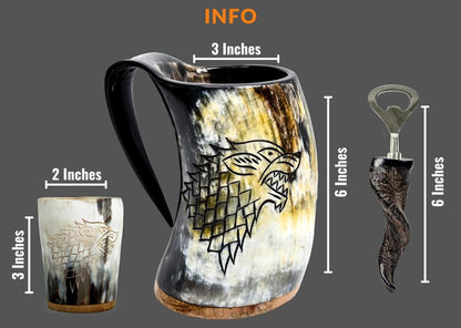 Best Gift for Loved Ones – Viking horn mug set handcrafted by Norse Empire