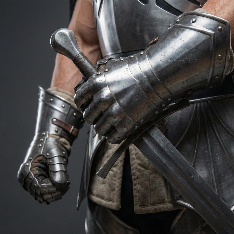 Black Ice Full Costume Armor Set in Action | Ideal for LARP, Historical Reenactments, and Fantasy Cosplay