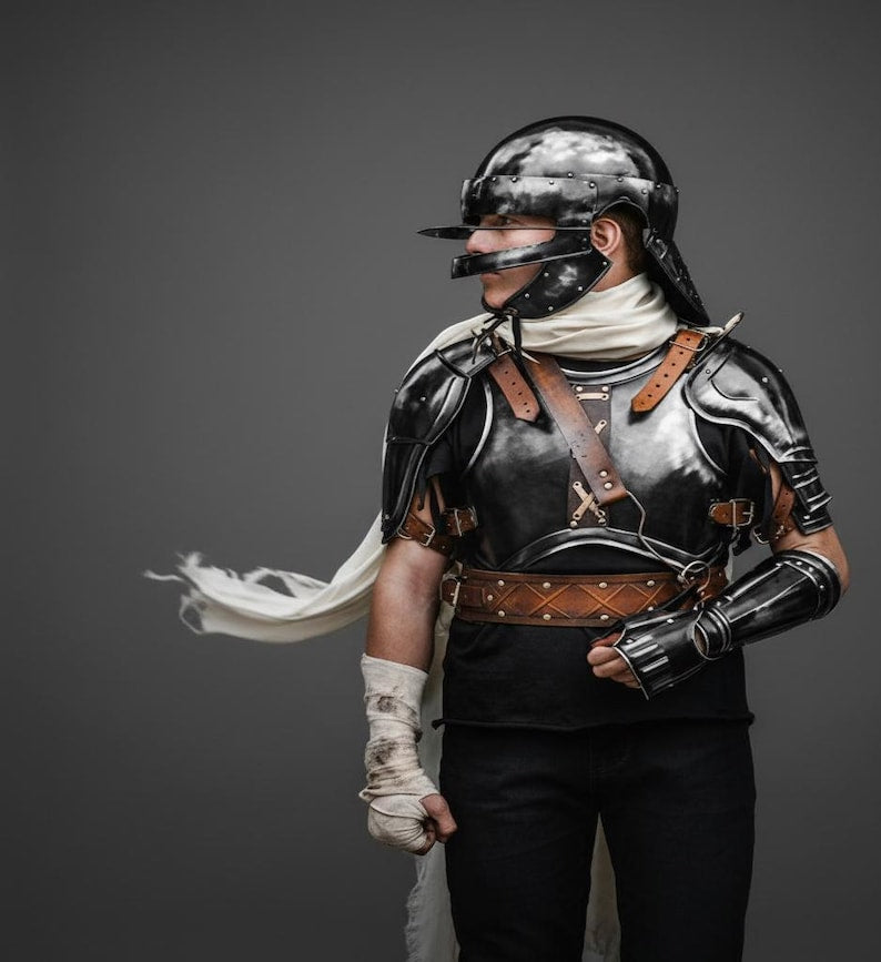 Blackened Steel Guts Armor handcrafted from premium blackened steel
