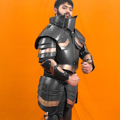 Templar Knight Armor Set on display – perfect collectible knight armor for medieval enthusiasts