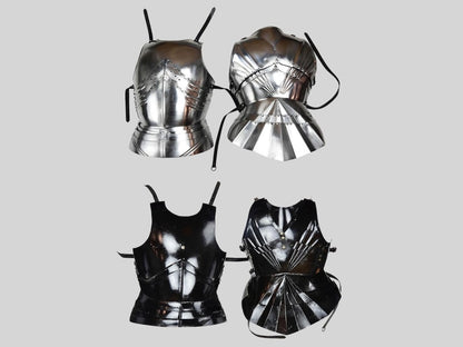 Perfect cosplay or Christmas gift medieval cuirass armor with backplate and buckles