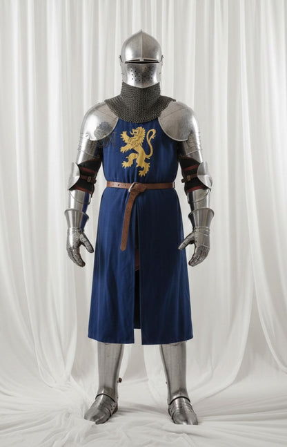 Buy custom handmade medieval knight armor steel crusader suit tailored for perfect fit