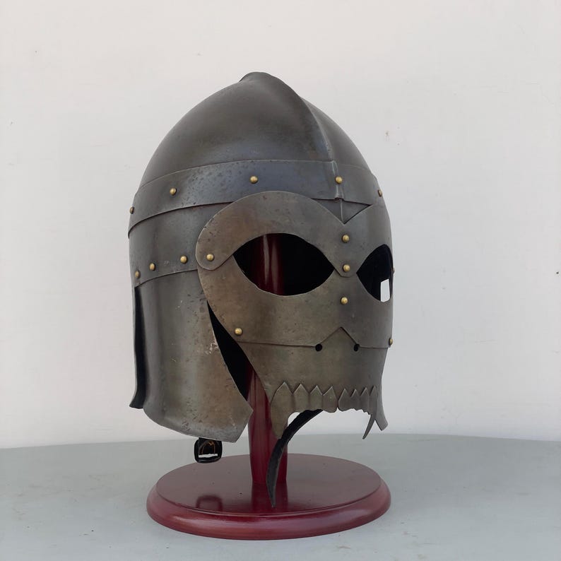 Dark Knight Fantasy Helmet worn for LARP and fantasy cosplay events