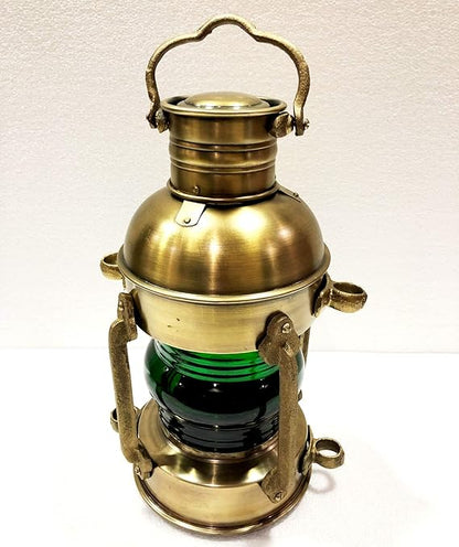 Decorative Nautical Hanging Lantern Brass Lamp with Halogen E12 Bulb