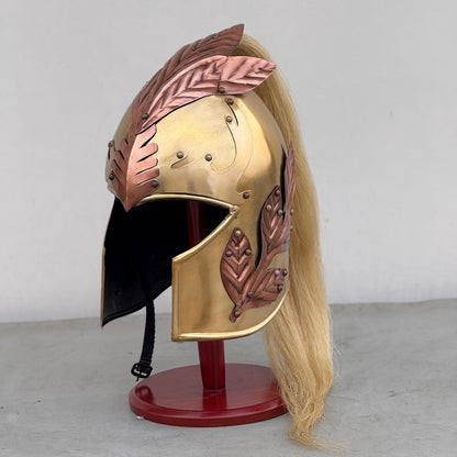Front view of Elf Elven Helmet inspired by The Lord of the Rings for LARP or cosplay