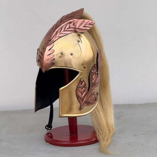Front view of Elf Elven Helmet inspired by The Lord of the Rings for LARP or cosplay