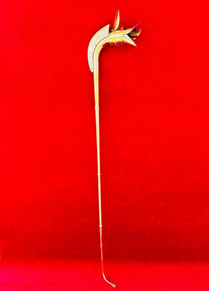 Celtic War Horn brass Carnyx with detailed boar’s head design