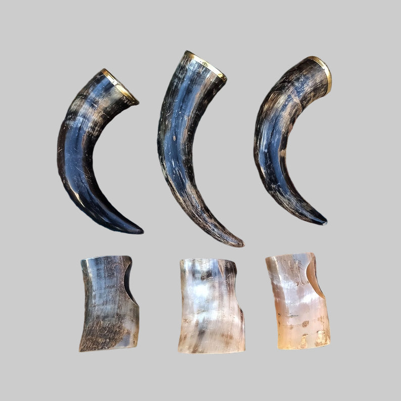 Engraved Handmade Horn Mugs – perfect personalized gift for Viking fans