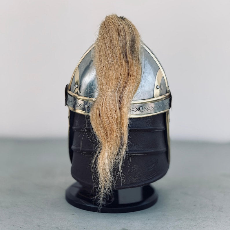 Eomer's Horse Rider Marshall Helmet as a medieval armor collectible and display piece
