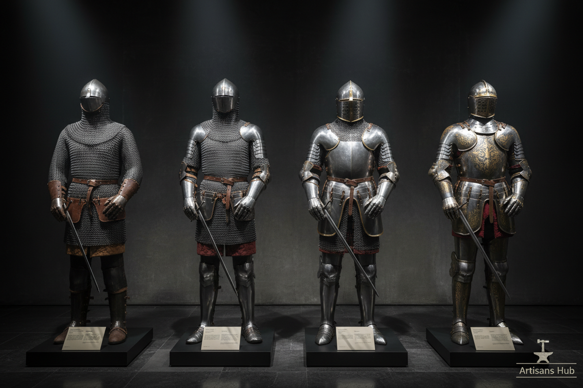 Evolution of Medieval Armor | From Chainmail to Full Plate | Artisans Hub