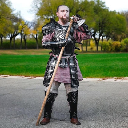 Fantasy cosplay Dwarven armor set for medieval roleplay and LARP