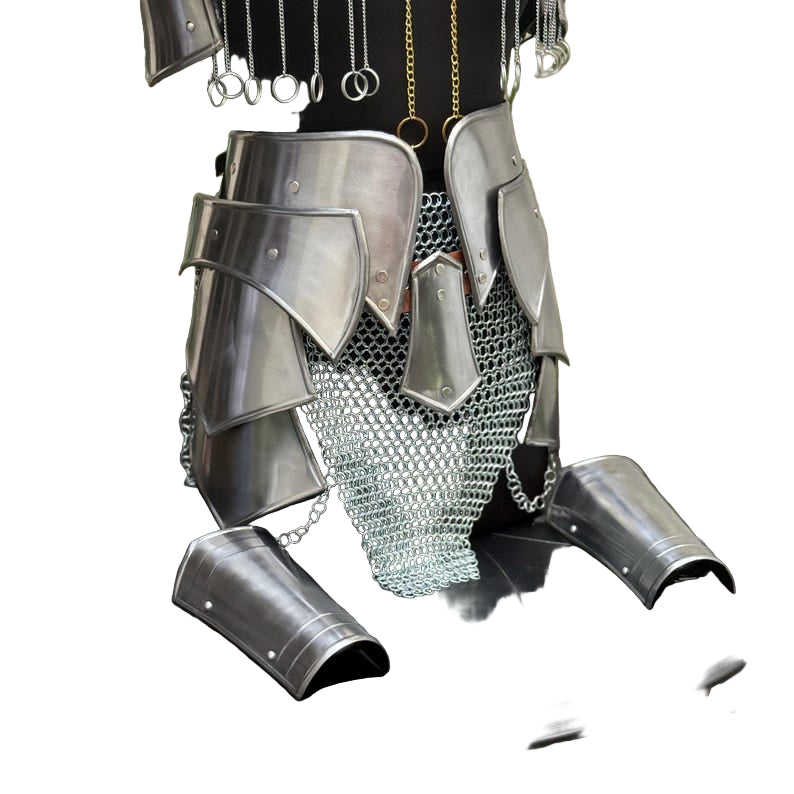 Fantasy goddess cosplay chain skirt from the Mythic Valkyrie Warplate – perfect for festival gear and fantasy events