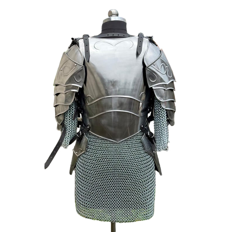 Female warrior armor display of Epic Elven Queen Armor – elegant fantasy warrior suit for collectors