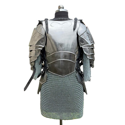 Female warrior armor display of Epic Elven Queen Armor – elegant fantasy warrior suit for collectors