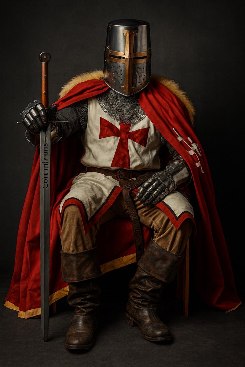 Full-body Medieval Knight armor for LARP, cosplay, and historical roleplay events