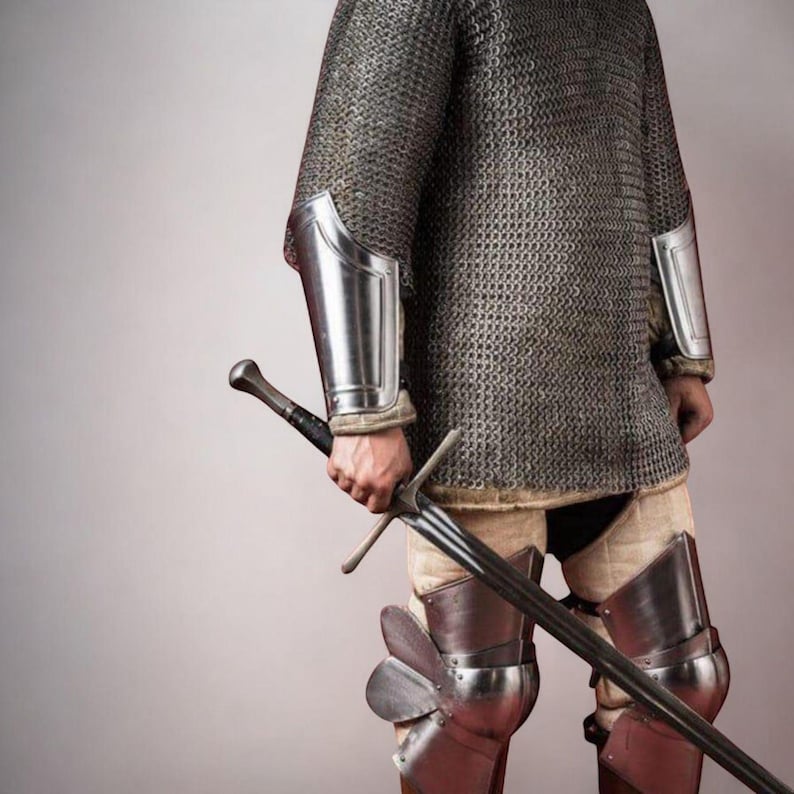 Full body medieval knight armor suit for LARP and cosplay events