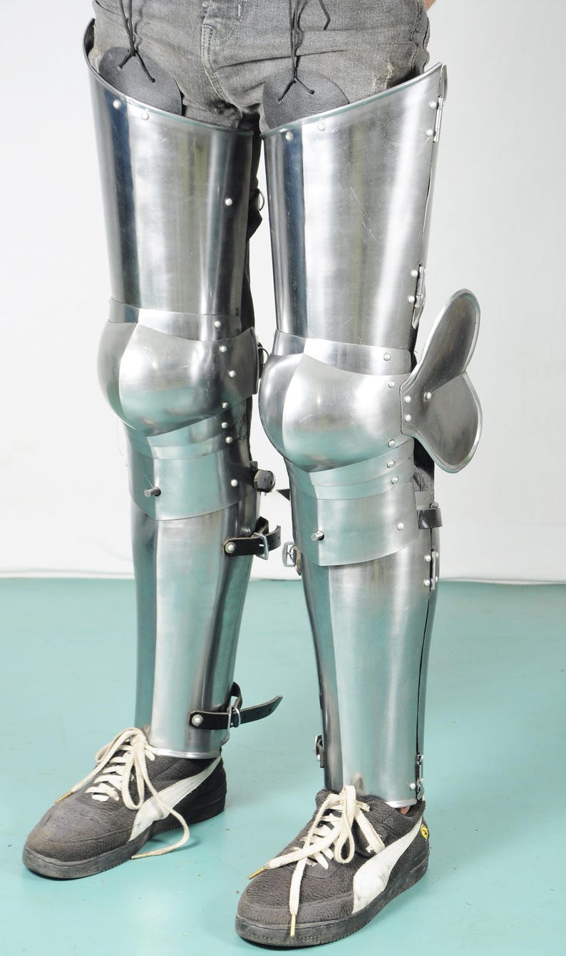 Full Leg Armor with Greaves & Cuisses – LARP and Historical Reenactment Armor